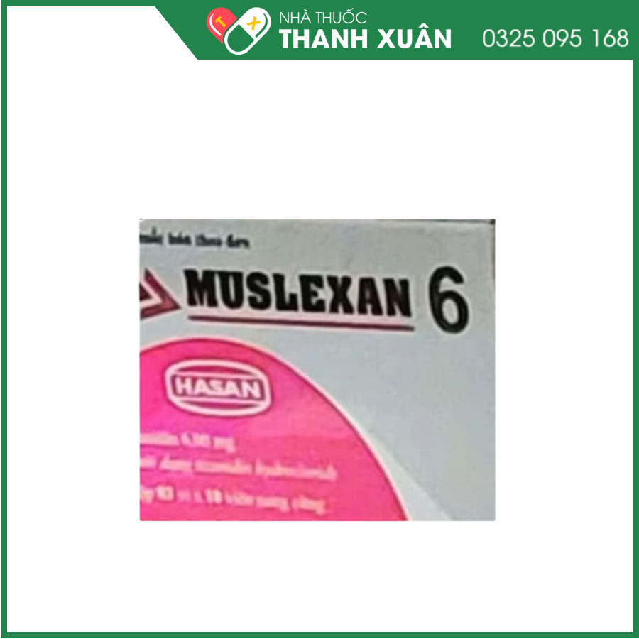 Muslexan 6 thuốc điều trị co cứng cơ